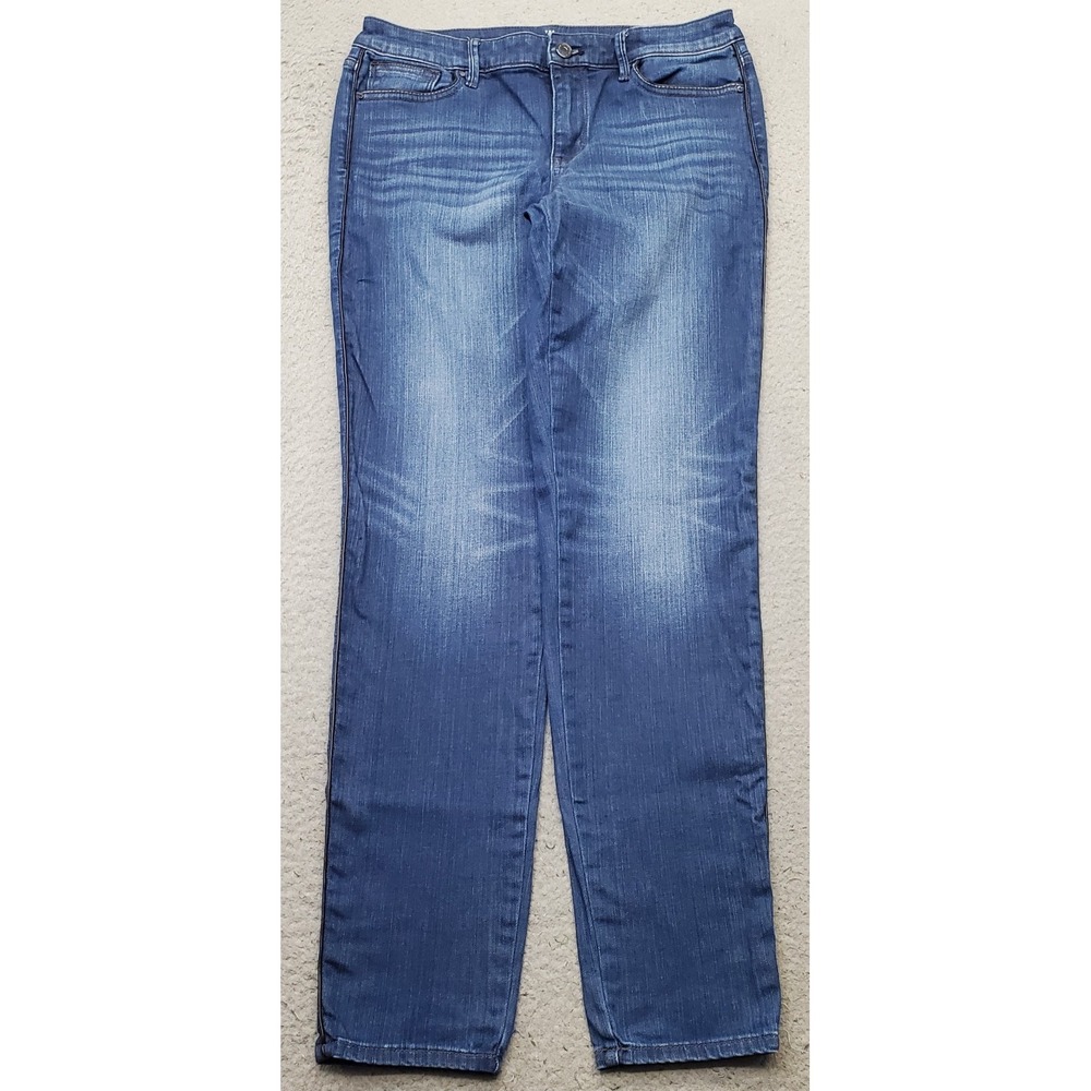 White House Black Market The Skinny Ankle Jeans Womens 4L Blue Denim Mid Rise